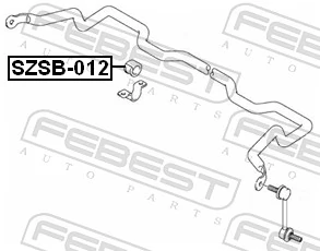 SZSB012 Febest Bucha de estabilizador dianteiro