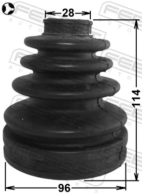 Bota de proteção interna de junta homocinética do semieixo dianteiro Tenacity ACVTO1053