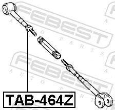 TAB464Z Febest Bloco silencioso da barra Panhard (de suspensão traseira)