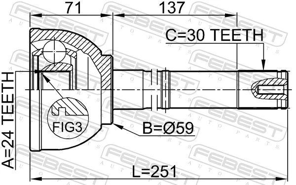 Compre 4340560110 Toyota Junta homocinética externa dianteira