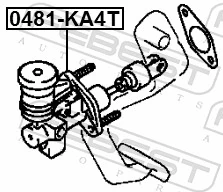  Cilindro mestre de embraiagem Mitsubishi L 200 IV pick-up (KA, KB) (2005 - 2015) IV
