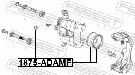 Kit de reparação de suporte do freio dianteiro General Motors 1605348