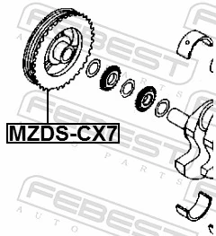 Polia de cambota para Mazda CX-7  ER