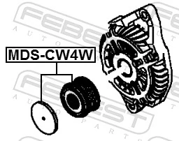  Polia do gerador Dodge Journey SUV (2008 - 2020) 