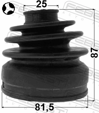 Bota de proteção interna de junta homocinética do semieixo dianteiro para Mitsubishi Outlander II CW