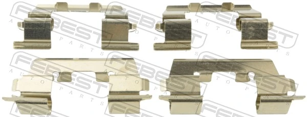 Kit de molas de fixação de sapatas de disco dianteiras para Hyundai Getz  
