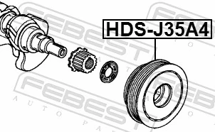 Polia de cambota para Honda Accord VI CG
