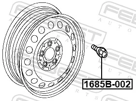 Parafuso de roda para Mercedes E  W212