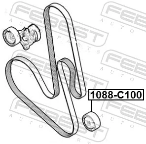 Compre Rolo parasita da correia de transmissão Chevrolet Epica 2