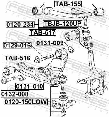 Suporte de esfera inferior Toyota 4806960040P preço, a partir de 27,54 USD
