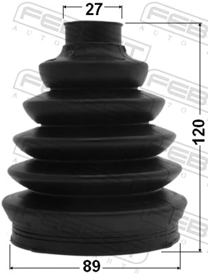 2117PCA223 Febest Bota de proteção externa de junta homocinética do semieixo dianteiro