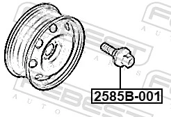 Parafuso de roda Citroen C3 Picasso SH