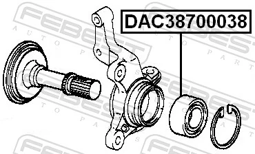 Rolamento de cubo dianteiro Daihatsu 9004363214 preço, a partir de 18,21 USD