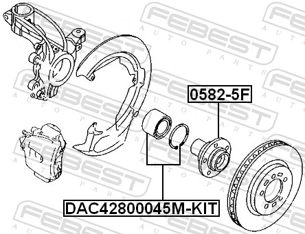 Cubo dianteiro Mazda 3  BL
