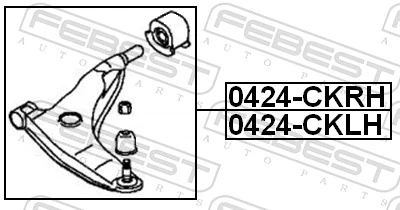 Braço oscilante inferior esquerdo de suspensão dianteira Polcar 523137 preço, a partir de 60,46 USD