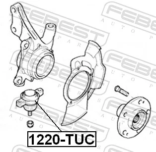 1220TUC Febest Suporte de esfera inferior
