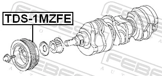Polia de cambota para Lexus RX 300 MCU15
