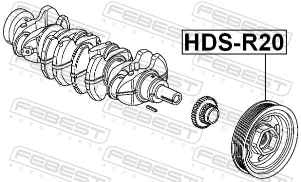  Polia de cambota Honda Accord VIII carrinha (CW) (2008 - 2012) VIII