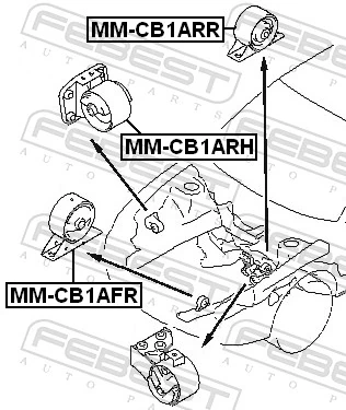 Compre S2252003 Polcar Coxim (suporte) dianteiro de motor