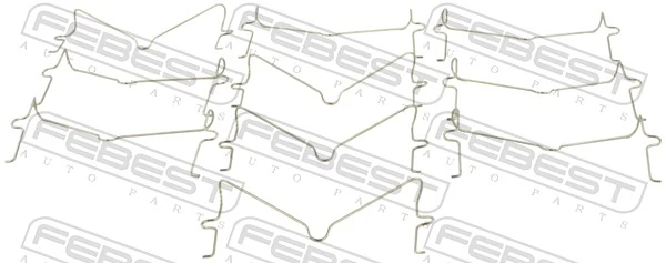 Kit de molas de fixação de sapatas de disco dianteiras para Toyota Land Cruiser 100 J10
