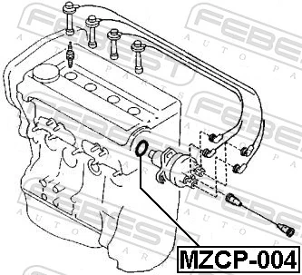 MZCP004 Febest Vedante anular de distribuidor