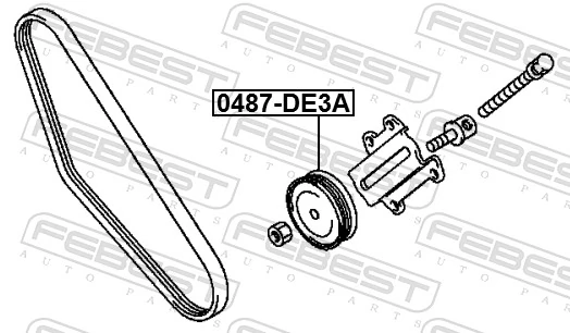 Rolo de reguladora de tensão da correia de transmissão Mitsubishi Pajero preço, a partir de 20,45 USD