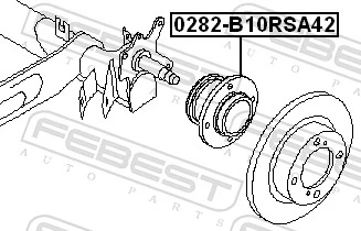 Cubo traseiro para Nissan Almera CLASSIC B10RS