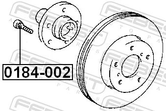 0184002 Febest Prego de roda dianteiro
