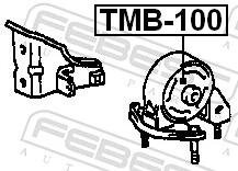 Coxim (suporte) traseiro de motor para Toyota Corolla  