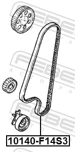 Correia do mecanismo de distribuição de gás para Opel Corsa B S93