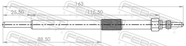  Vela de incandescência Nissan Navara NP300 IV pick-up (D23, D23T) (2014 - 2021) NP300 IV