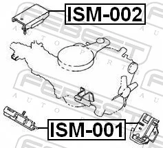 Coxim (suporte) dianteiro de motor para Isuzu Trooper  