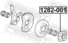 1282001 Febest Cubo dianteiro