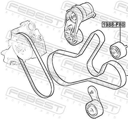  Rolo parasita da correia de transmissão BMW 1 hatchback (F21) (2011 - 2019) 