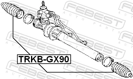 Compre Bota de proteção do mecanismo de direção (de cremalheira) Lexus IS 
