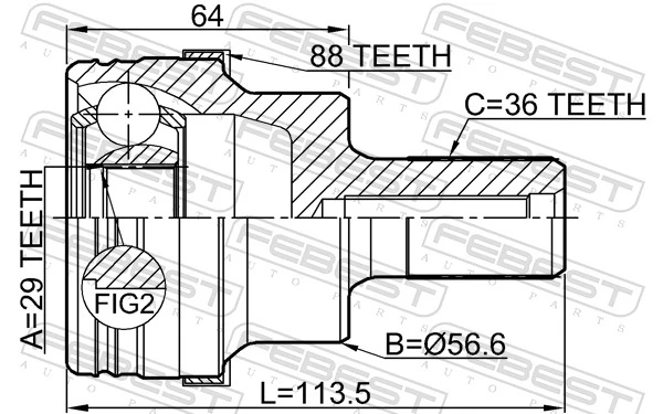 41498197 AND Junta homocinética externa traseira
