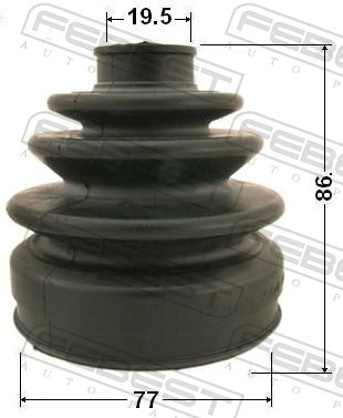  Bota de proteção externa de junta homocinética do semieixo dianteiro Honda Civic VI coupé (EJ6, EJ8) (1996 - 2000) VI