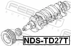 NDSTD27T Febest Polia de cambota