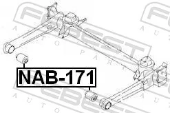Bloco silencioso de viga traseira (de plataforma veicular) para Nissan Primera  W10