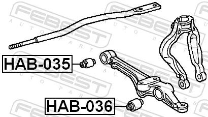 Bloco silencioso dianteiro do braço oscilante inferior Honda Accord preço, a partir de 3,03 USD