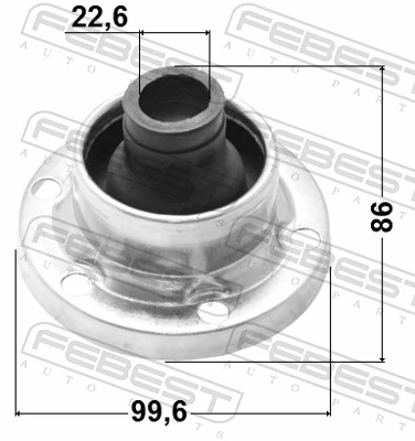 2315T4SA Febest Bota de proteção da junta universal
