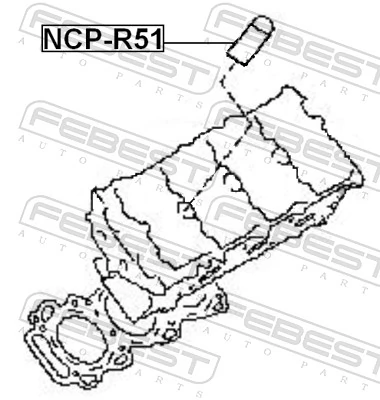 1109531U00 Renault (RVI) Vedante anular da cavidade de vela