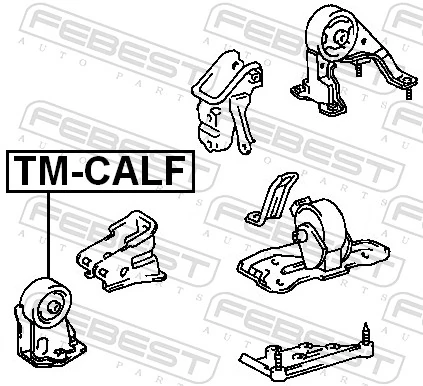  Coxim (suporte) dianteiro de motor Toyota Camry II sedan (V2) (1986 - 1991) II