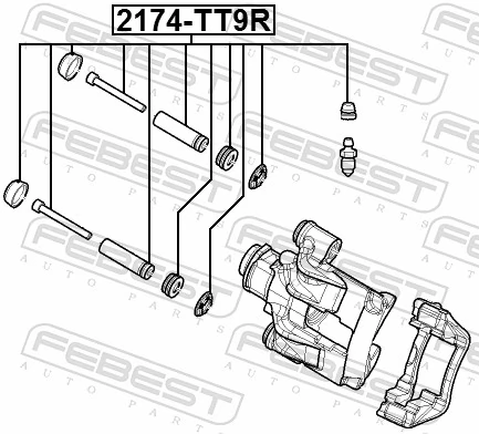 Kit de reparação de suporte do freio dianteiro para Volkswagen Crafter 30-35 2E, 2EE, 2EK