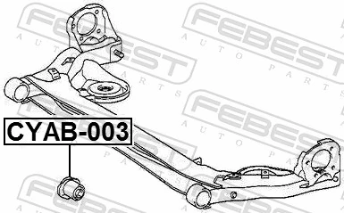 CYAB003 Febest Bloco silencioso de viga traseira (de plataforma veicular)