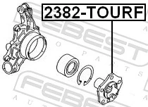  Cubo dianteiro Porsche Cayenne SUV (955) (2002 - 2010) 
