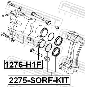 Kit de reparação de suporte do freio dianteiro para Hyundai H100  