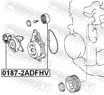  Rolo parasita da correia de transmissão Toyota Corolla sedan (E15) (2006 - 2014) 
