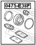 Kit de reparação de suporte do freio dianteiro Mitsubishi Lancer III C1A,C6A