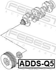 Polia de cambota para Volkswagen Passat ALLTRACK B7 365